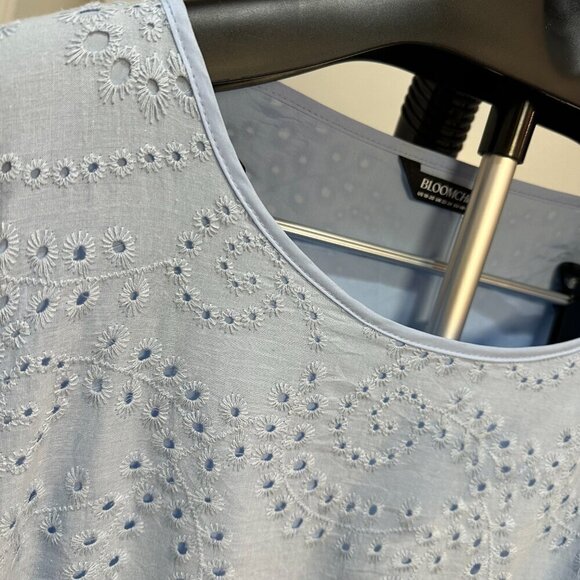 BloomChic Plus Size 2XL 100% Cotton Solid Midi Shift Dress - Picture 4 of 5